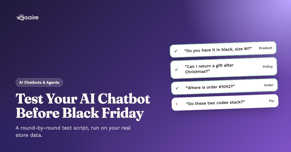 How to Test Your Shopify AI Chatbot Before Black Friday