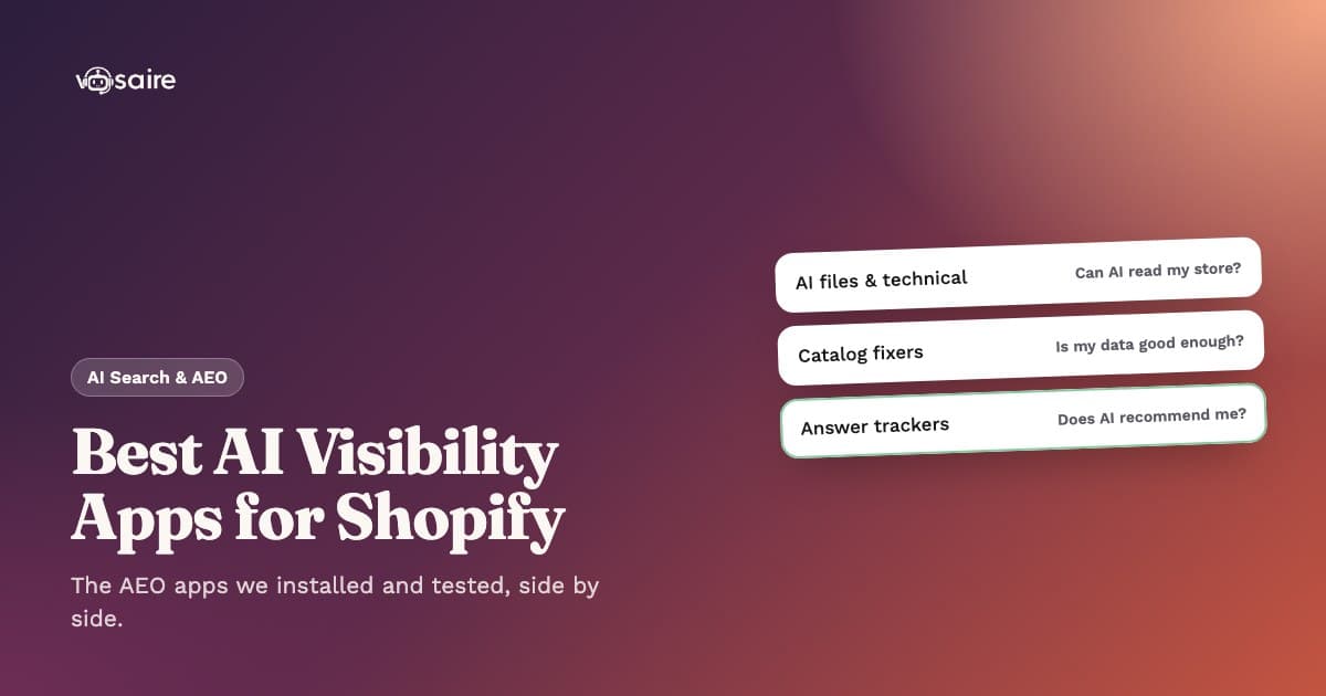 Best AI Visibility Apps for Shopify (2026)